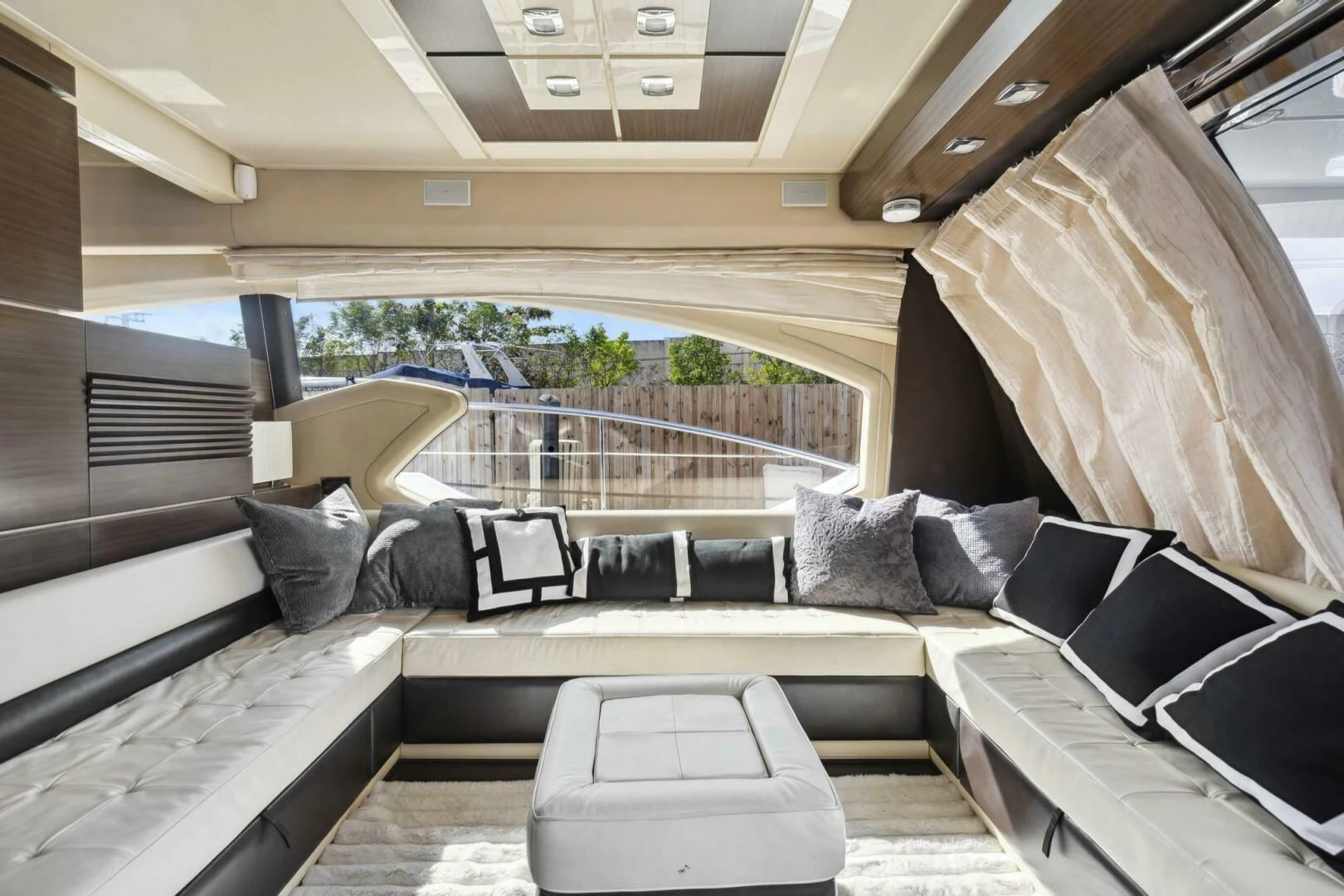 inside of a car aboard SOMEWHERE I BELONG Yacht for Sale