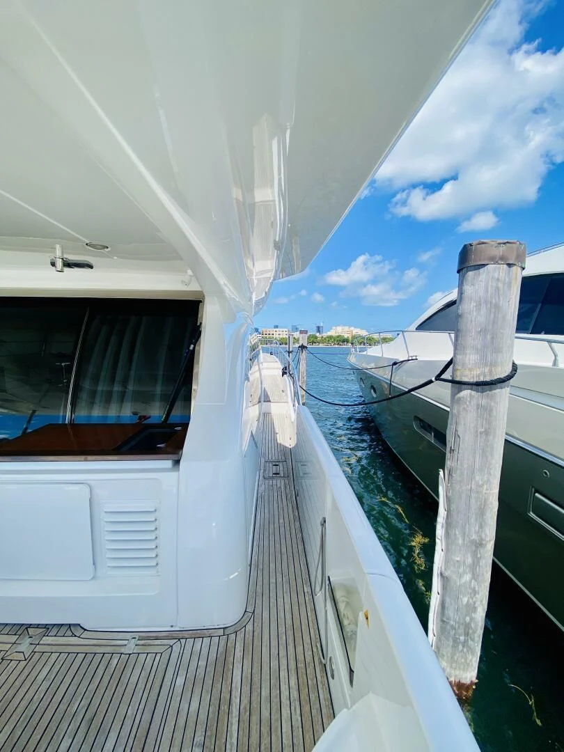 a boat on the water aboard SOMEWHERE I BELONG Yacht for Sale