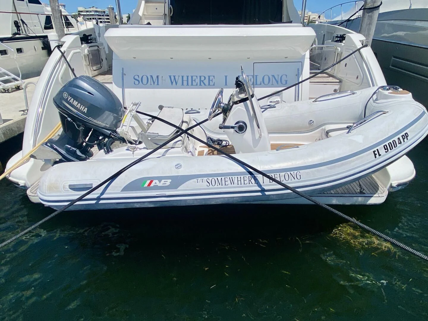 a boat in the water aboard SOMEWHERE I BELONG Yacht for Sale