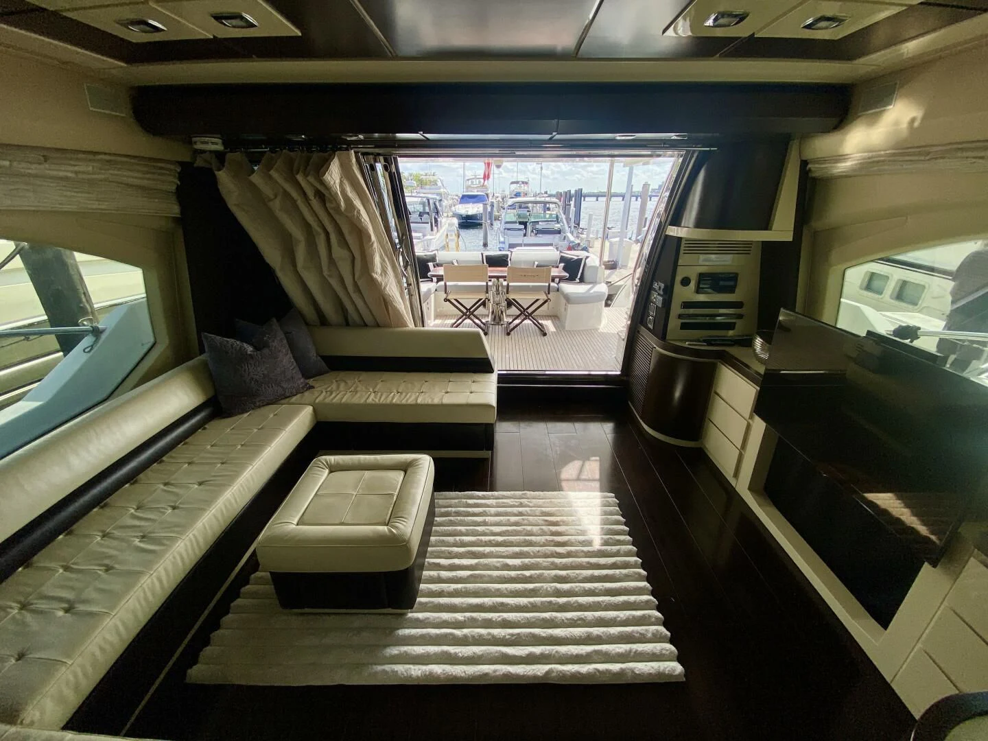 inside of a vehicle aboard SOMEWHERE I BELONG Yacht for Sale