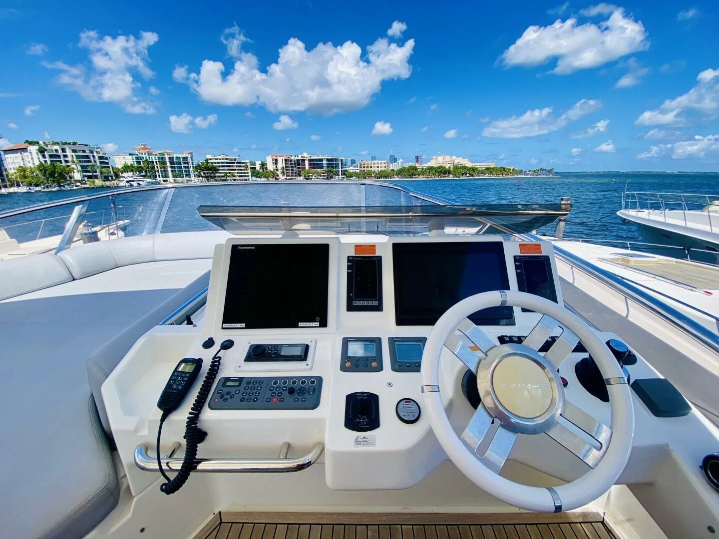 a boat on the water aboard SOMEWHERE I BELONG Yacht for Sale
