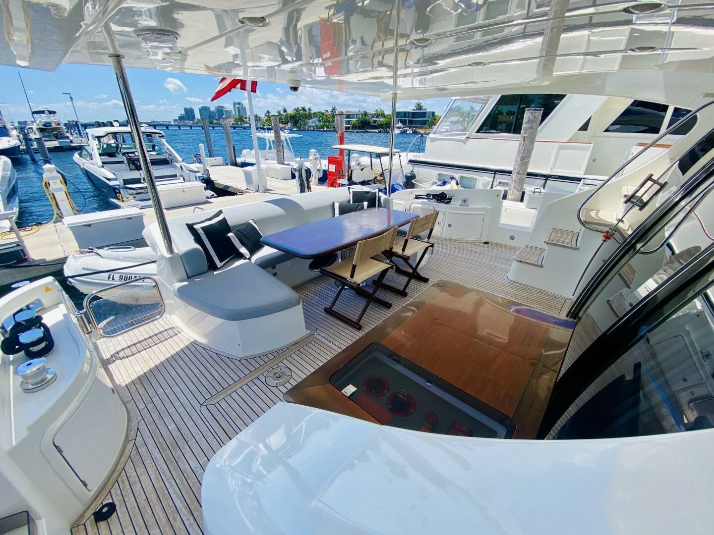 inside of a yacht aboard SOMEWHERE I BELONG Yacht for Sale