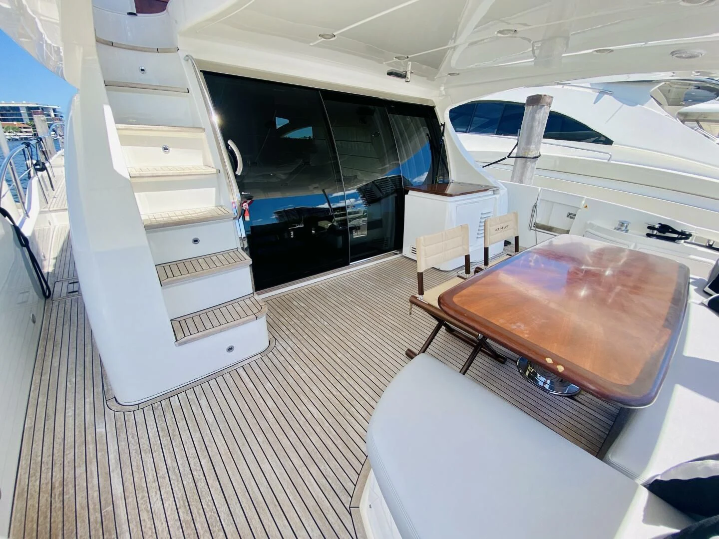 inside of a space ship aboard SOMEWHERE I BELONG Yacht for Sale