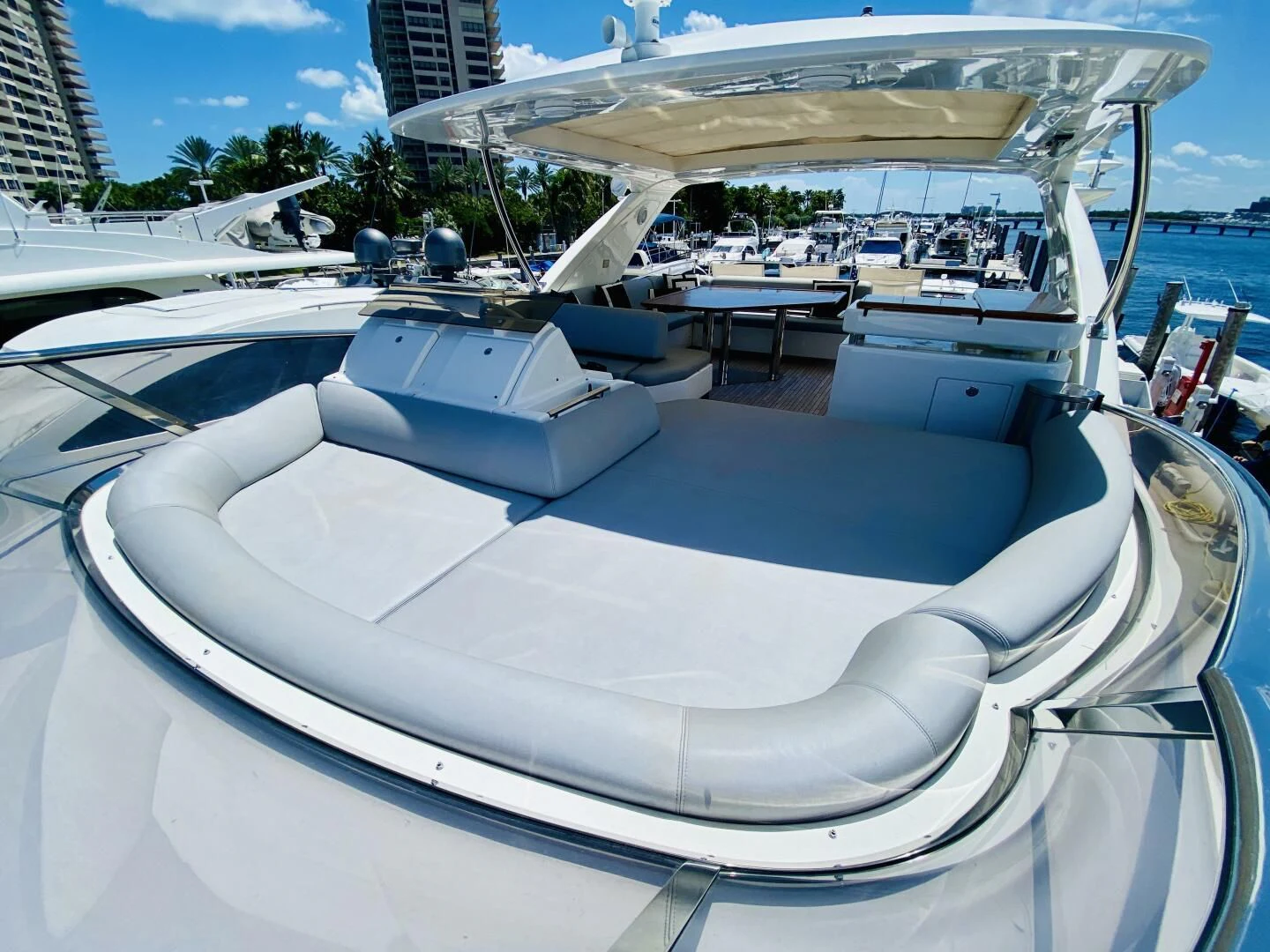 a boat on the water aboard SOMEWHERE I BELONG Yacht for Sale