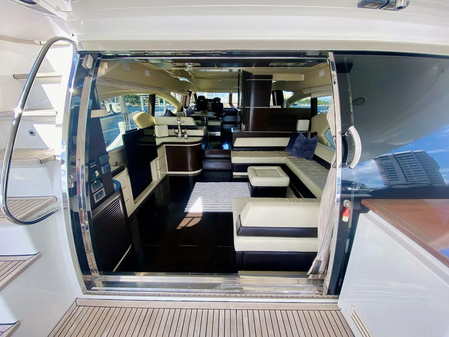 inside of a vehicle aboard SOMEWHERE I BELONG Yacht for Sale