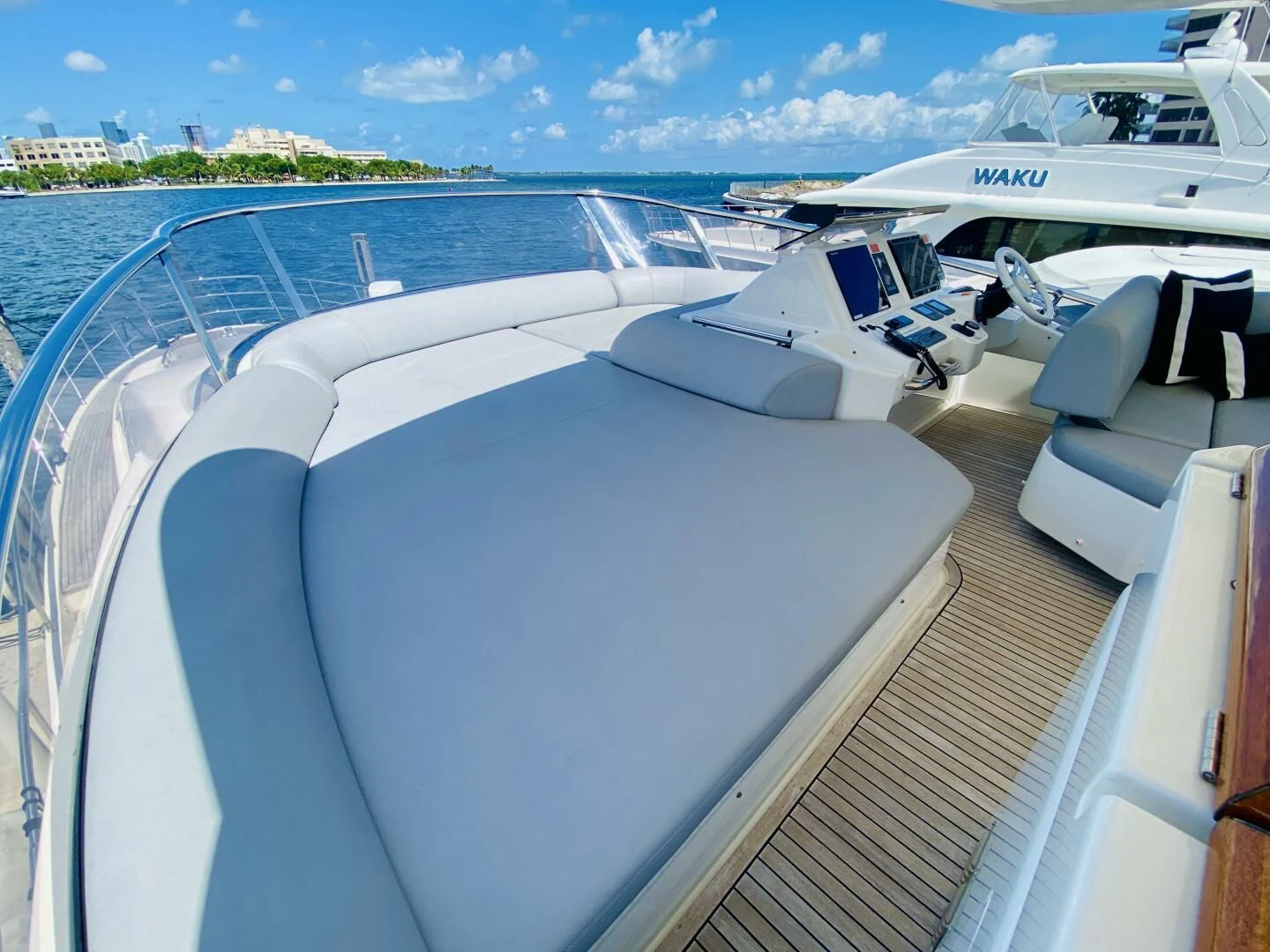 a deck of a boat aboard SOMEWHERE I BELONG Yacht for Sale