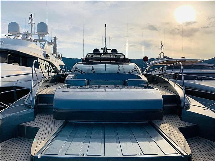 a group of boats on a dock aboard FIGURATI Yacht for Sale