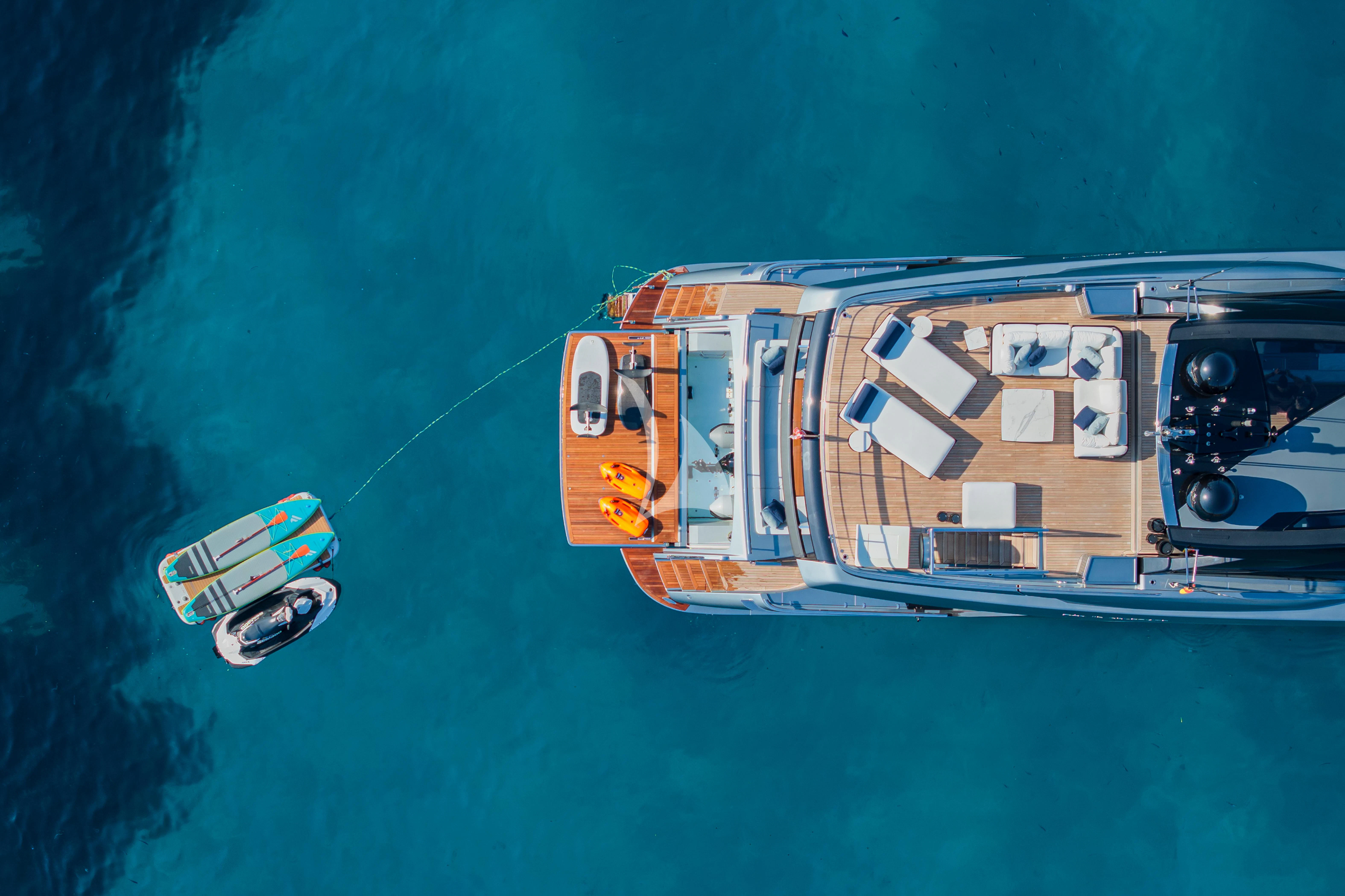 a boat in the water aboard FIGURATI Yacht for Sale