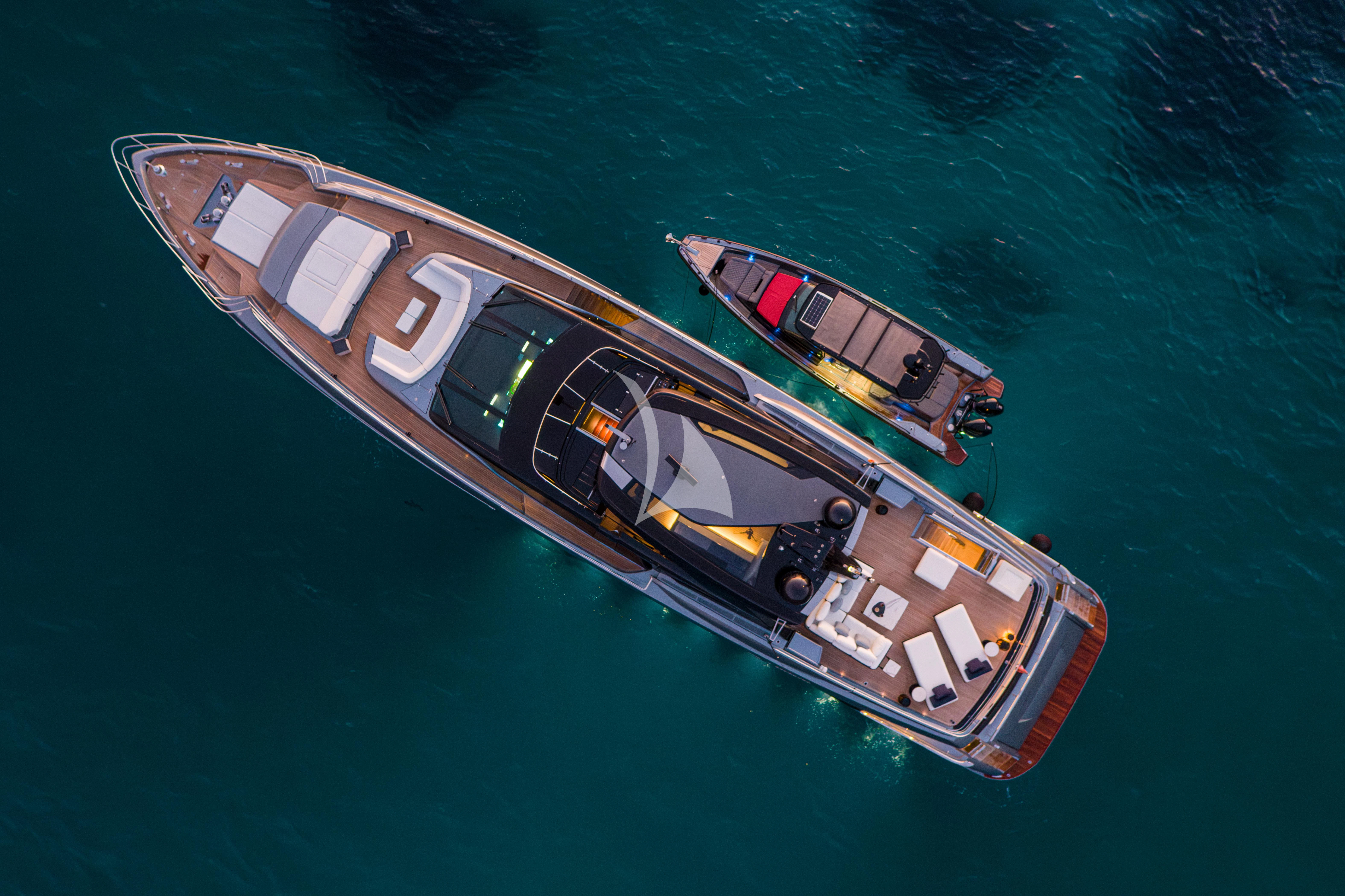 a boat on the water aboard FIGURATI Yacht for Sale