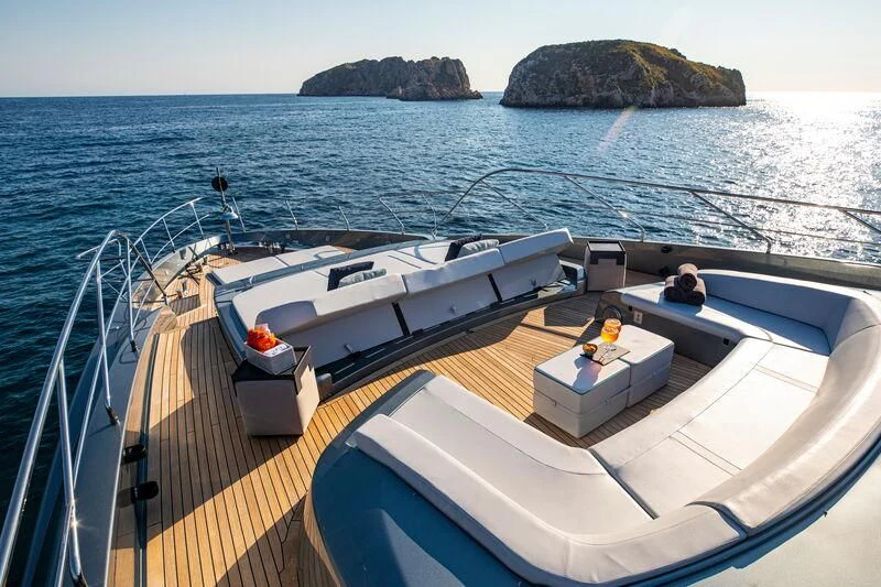 a boat on the water aboard FIGURATI Yacht for Sale