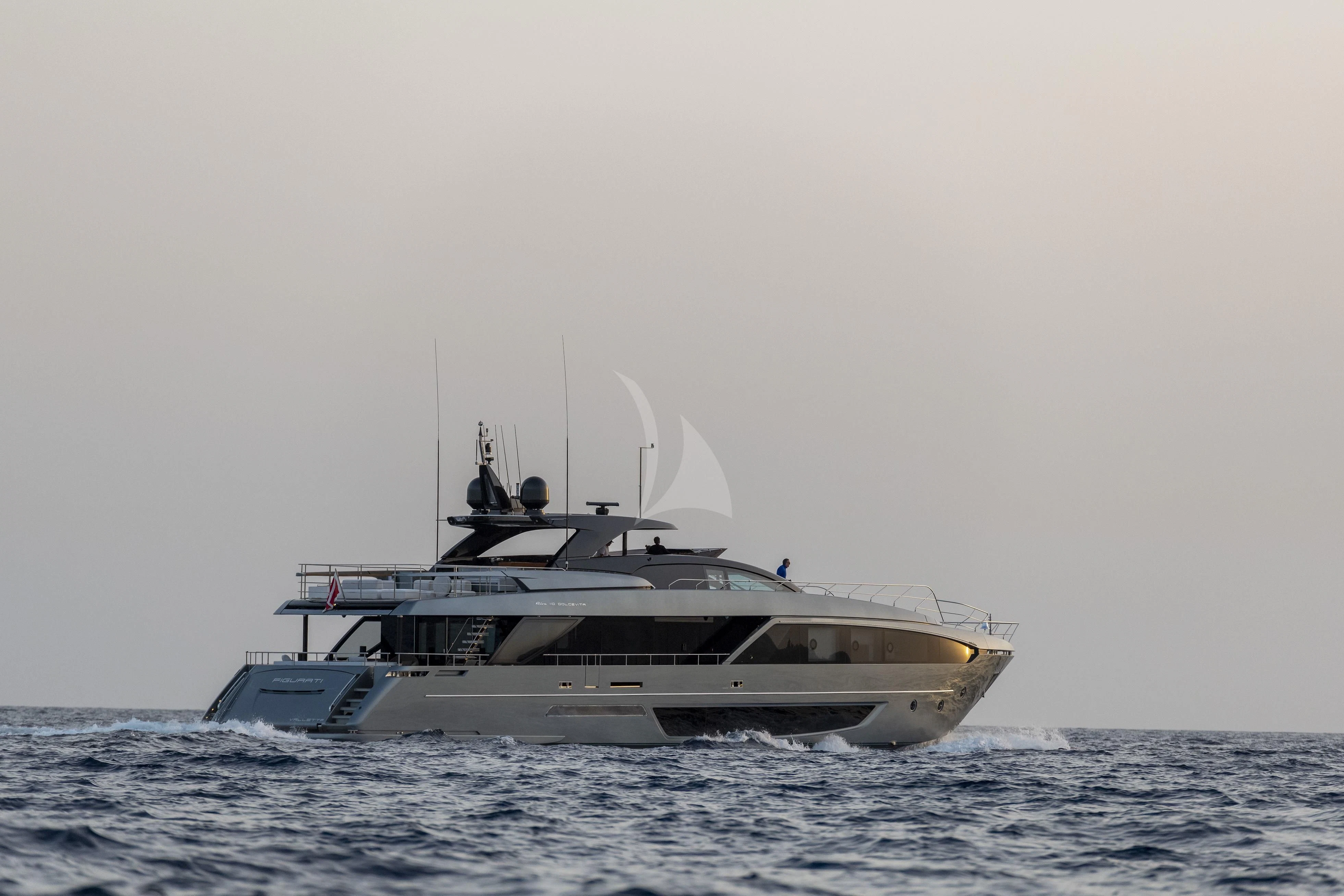 a boat in the water aboard FIGURATI Yacht for Sale