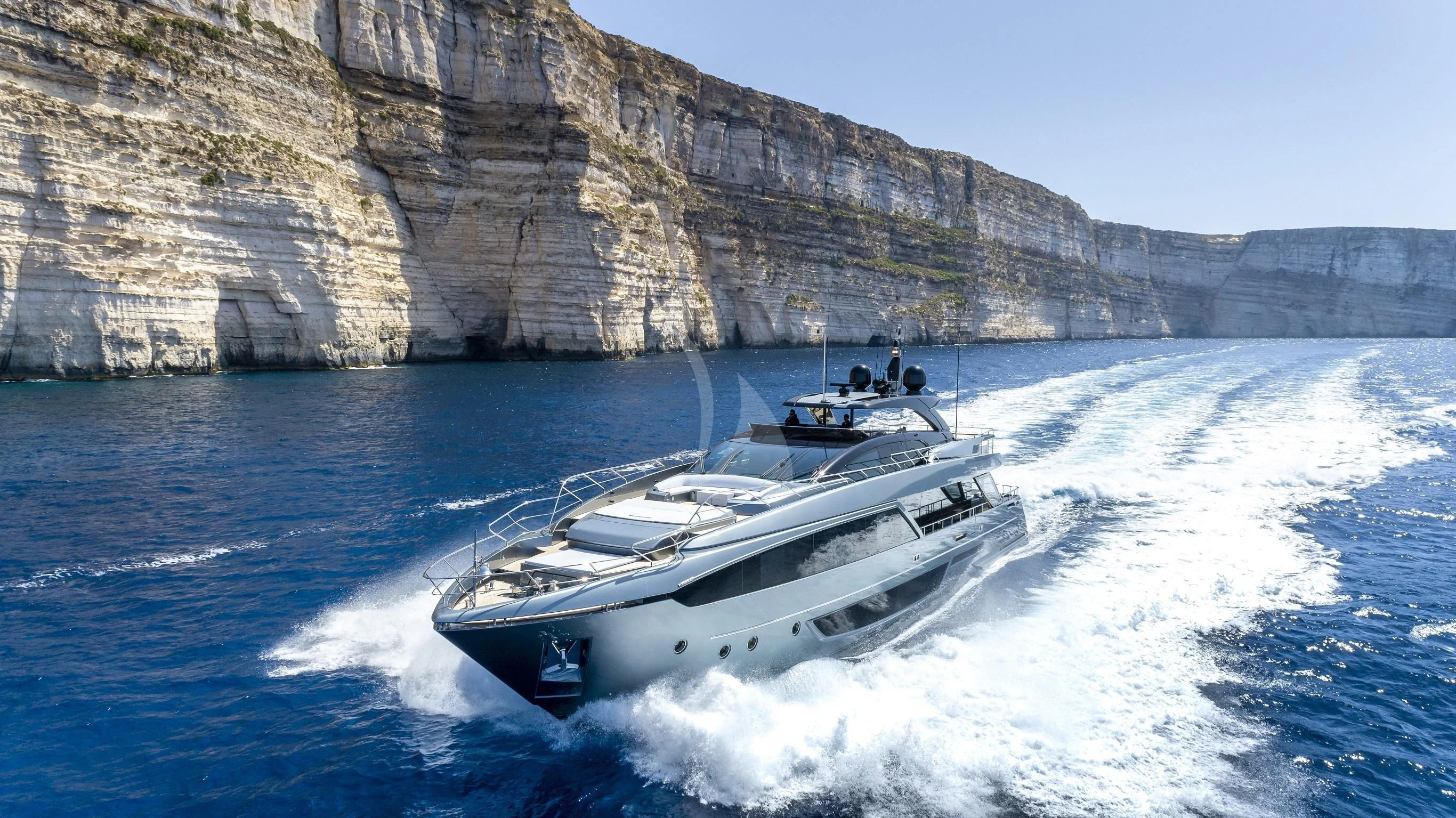 a boat on the water aboard FIGURATI Yacht for Sale
