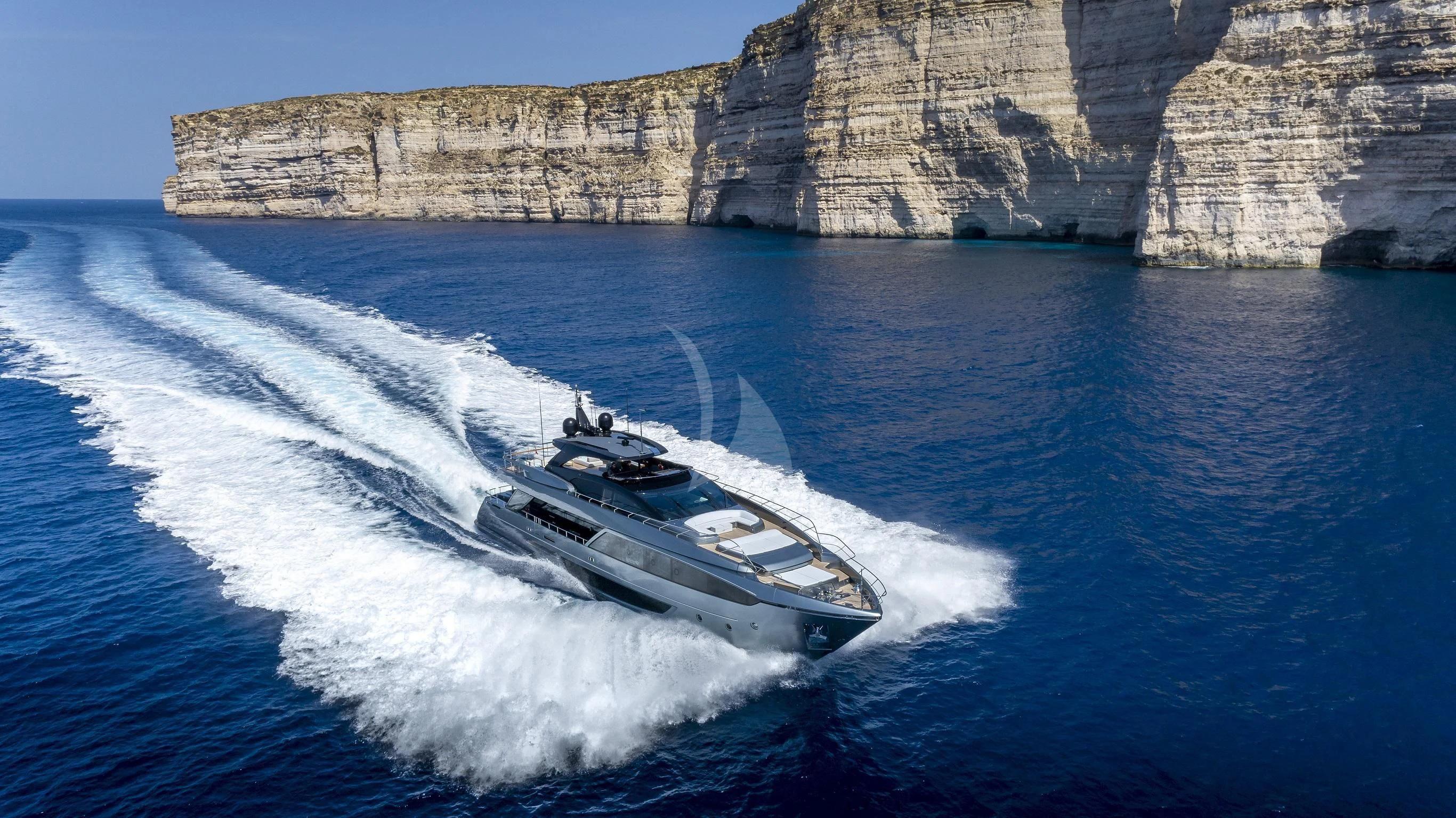 a boat on the water aboard FIGURATI Yacht for Sale