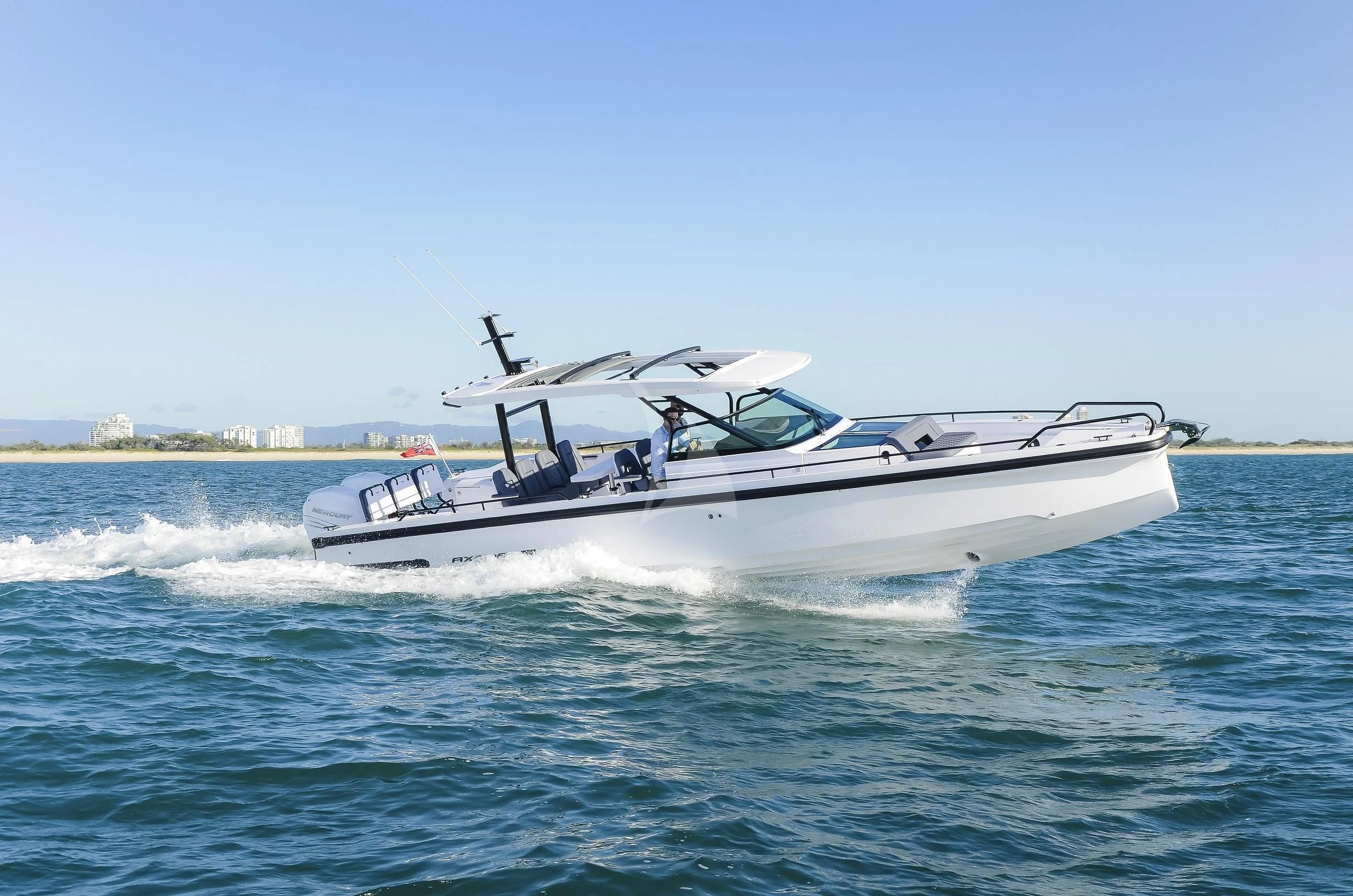 a boat on the water aboard FIGURATI Yacht for Sale
