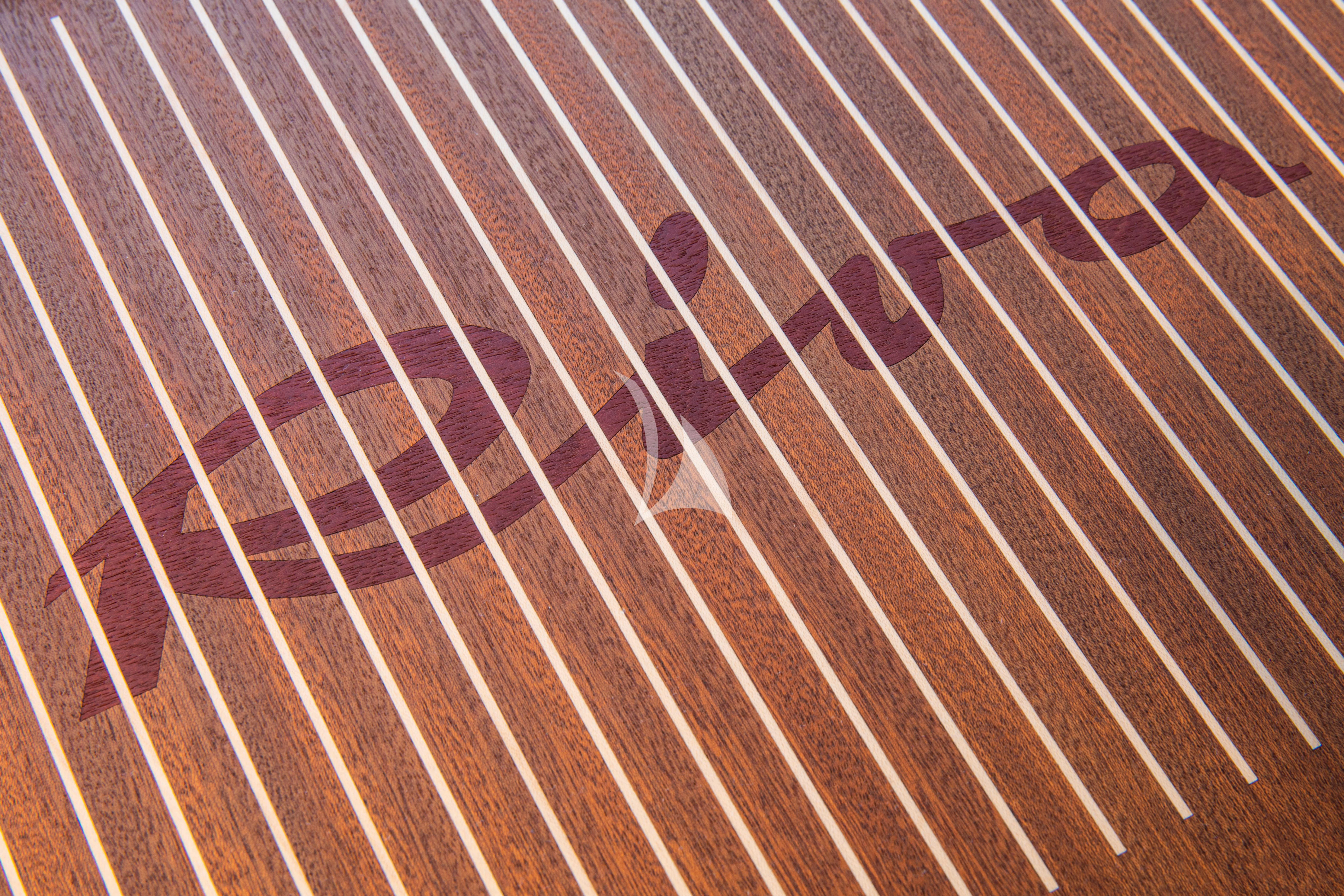 a close up of a piece of wood aboard FIGURATI Yacht for Sale