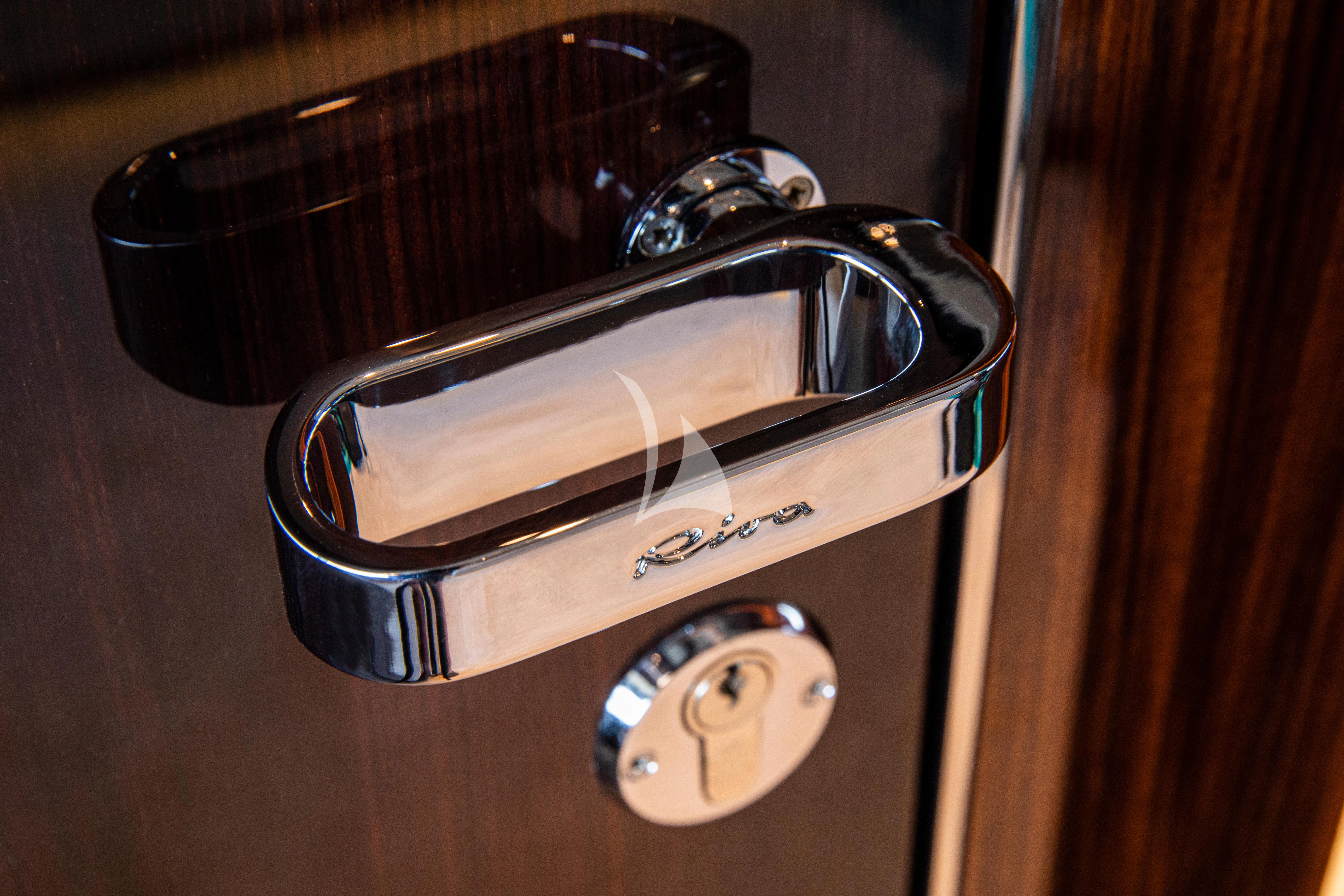 a close-up of a belt aboard FIGURATI Yacht for Sale