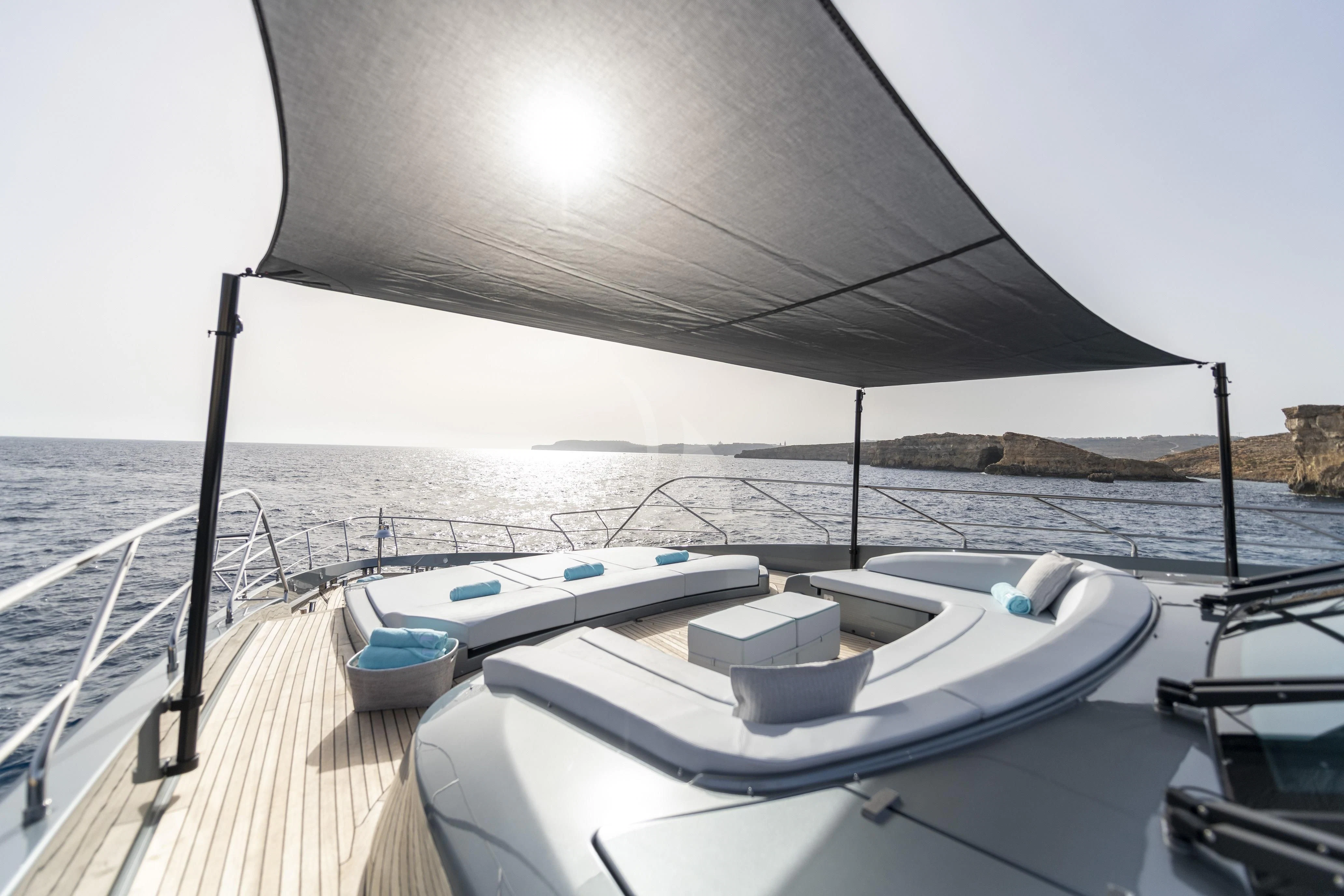 a boat on the water aboard FIGURATI Yacht for Sale