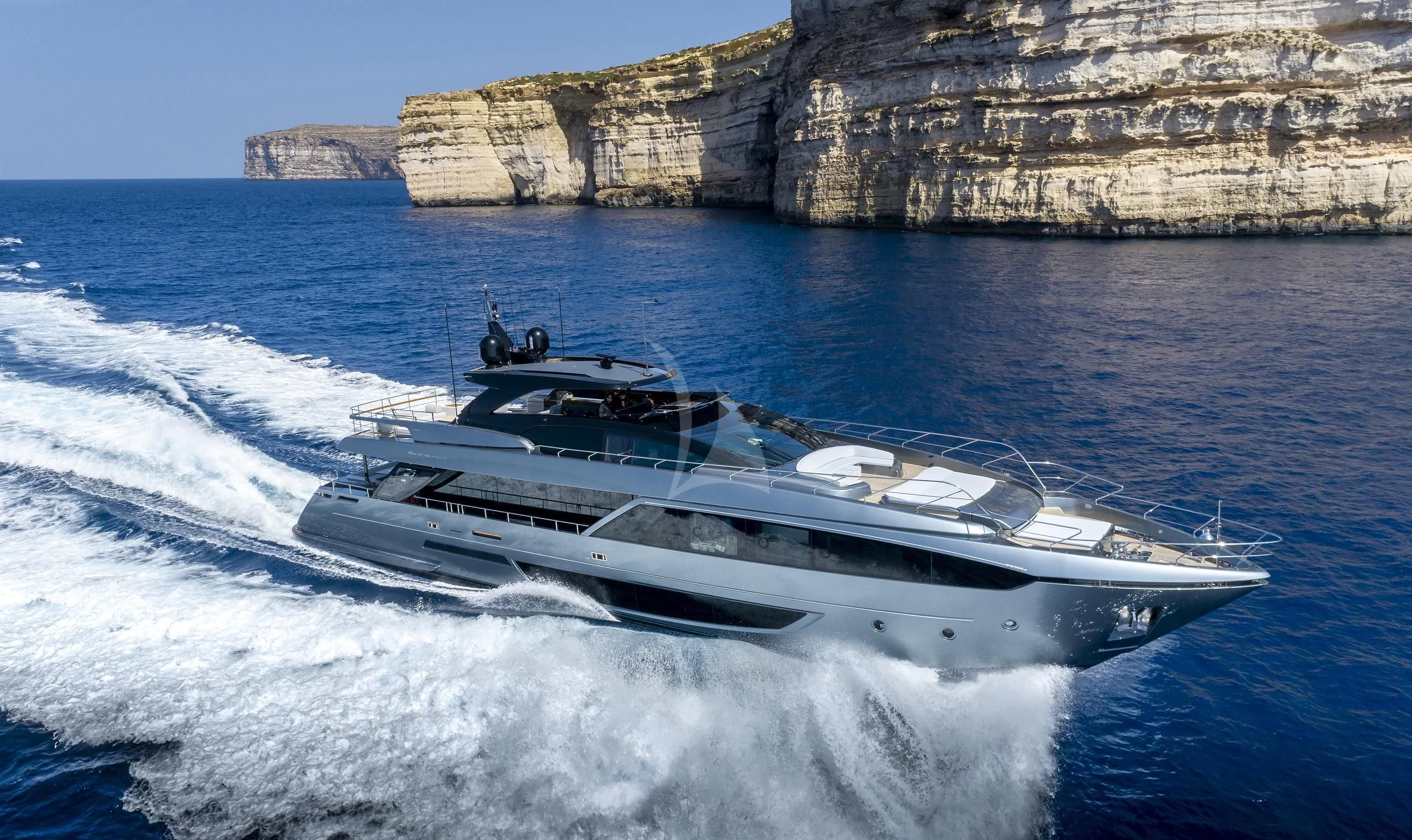a boat on the water aboard FIGURATI Yacht for Sale