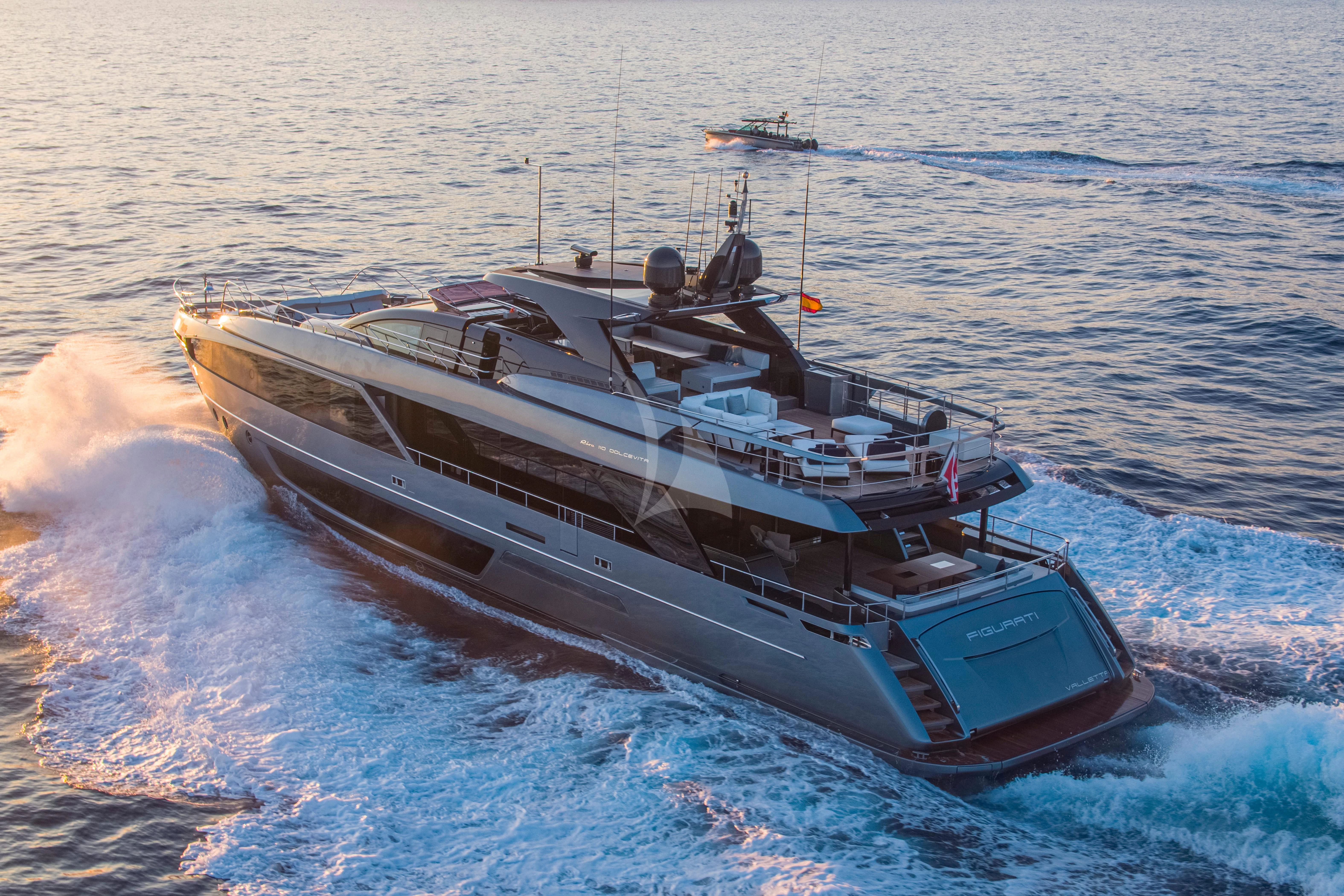 a ship on the water aboard FIGURATI Yacht for Sale