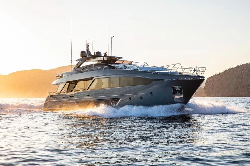a boat on the water aboard FIGURATI Yacht for Sale