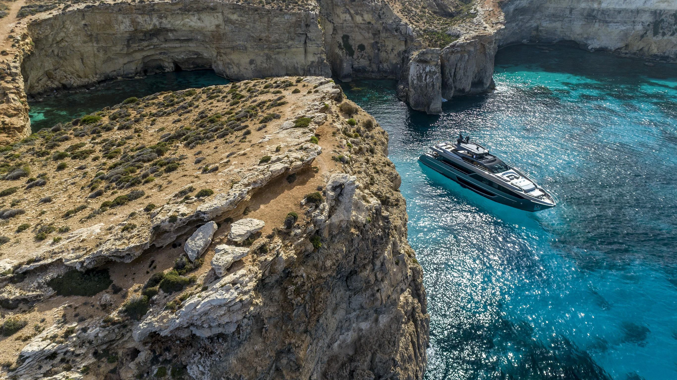 a boat on the water aboard FIGURATI Yacht for Sale