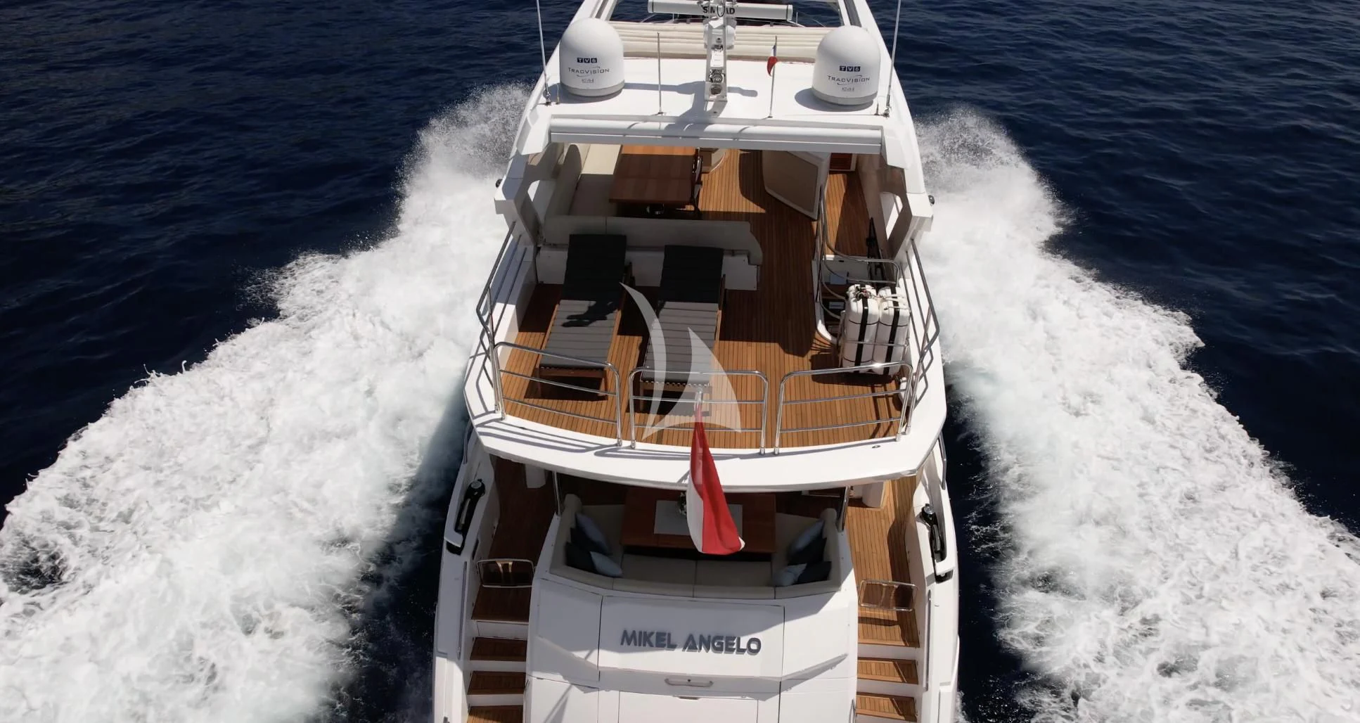 a boat on the water aboard MIKEL ANGELO Yacht for Charter