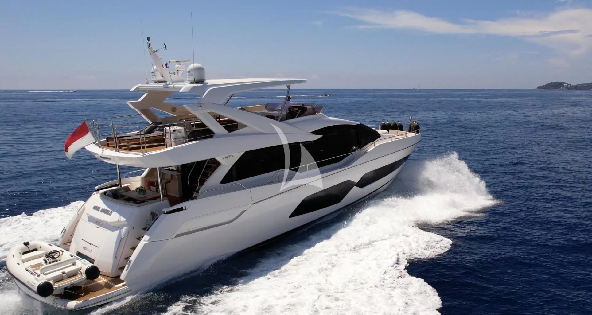 a boat on the water aboard MIKEL ANGELO Yacht for Charter