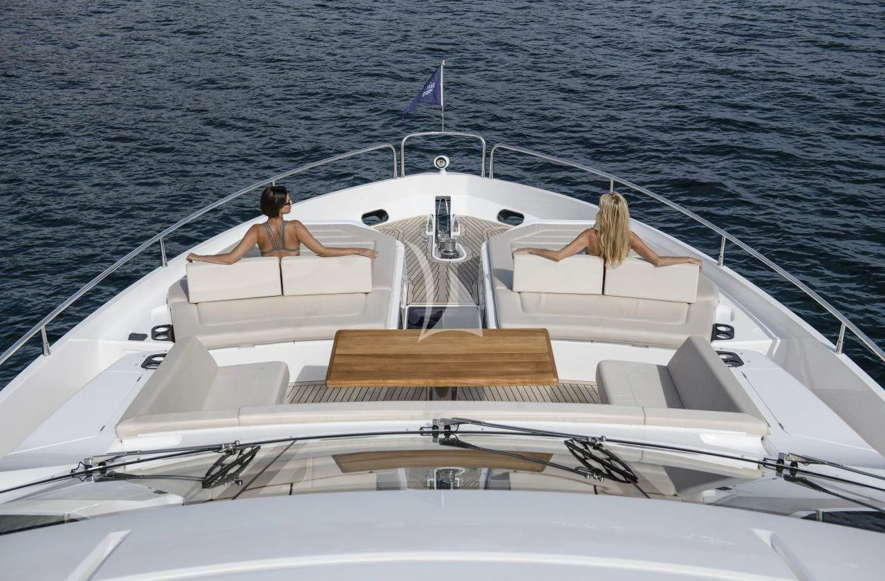 two people on a boat aboard MIKEL ANGELO Yacht for Charter