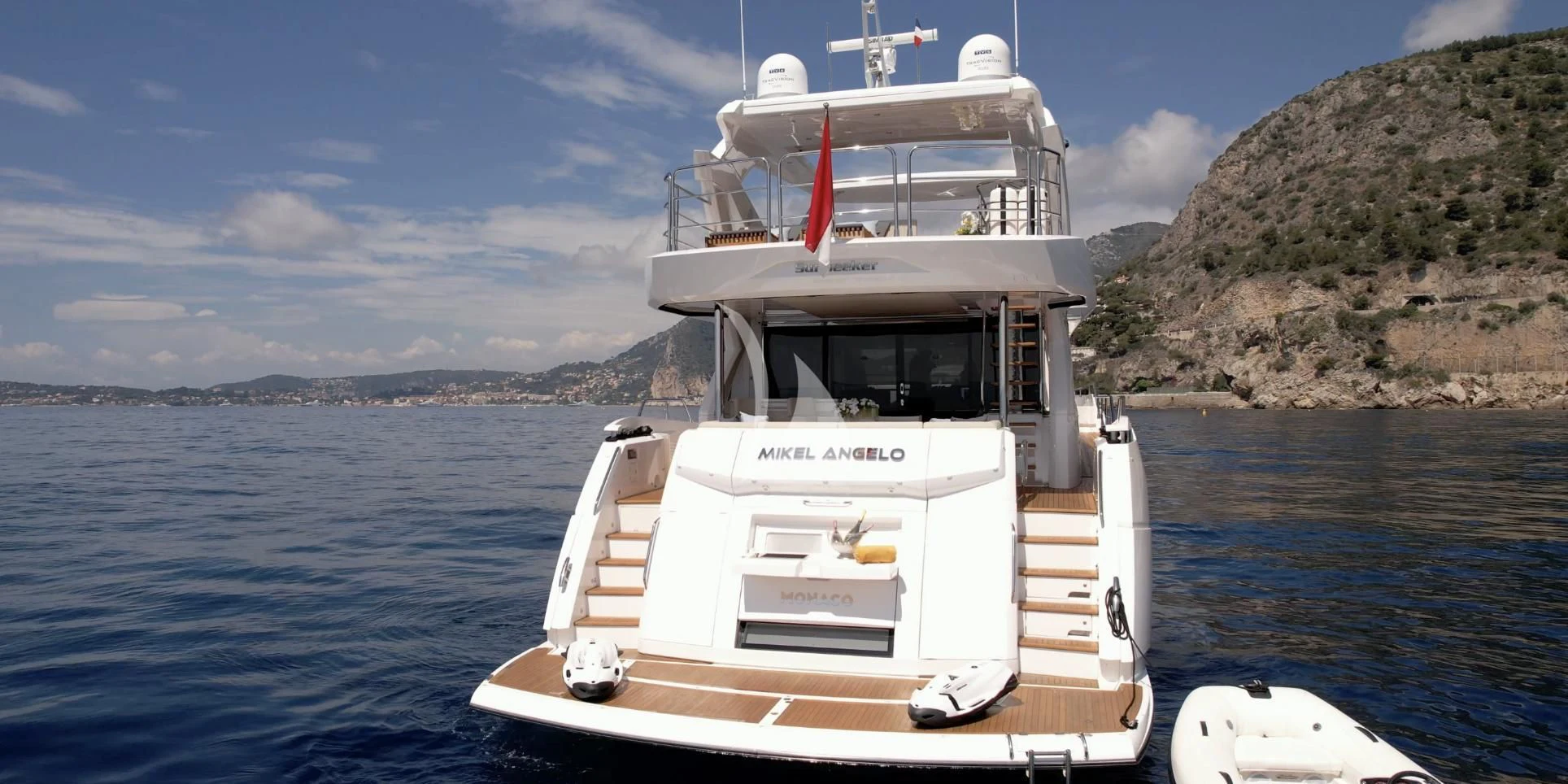 a boat on the water aboard MIKEL ANGELO Yacht for Charter