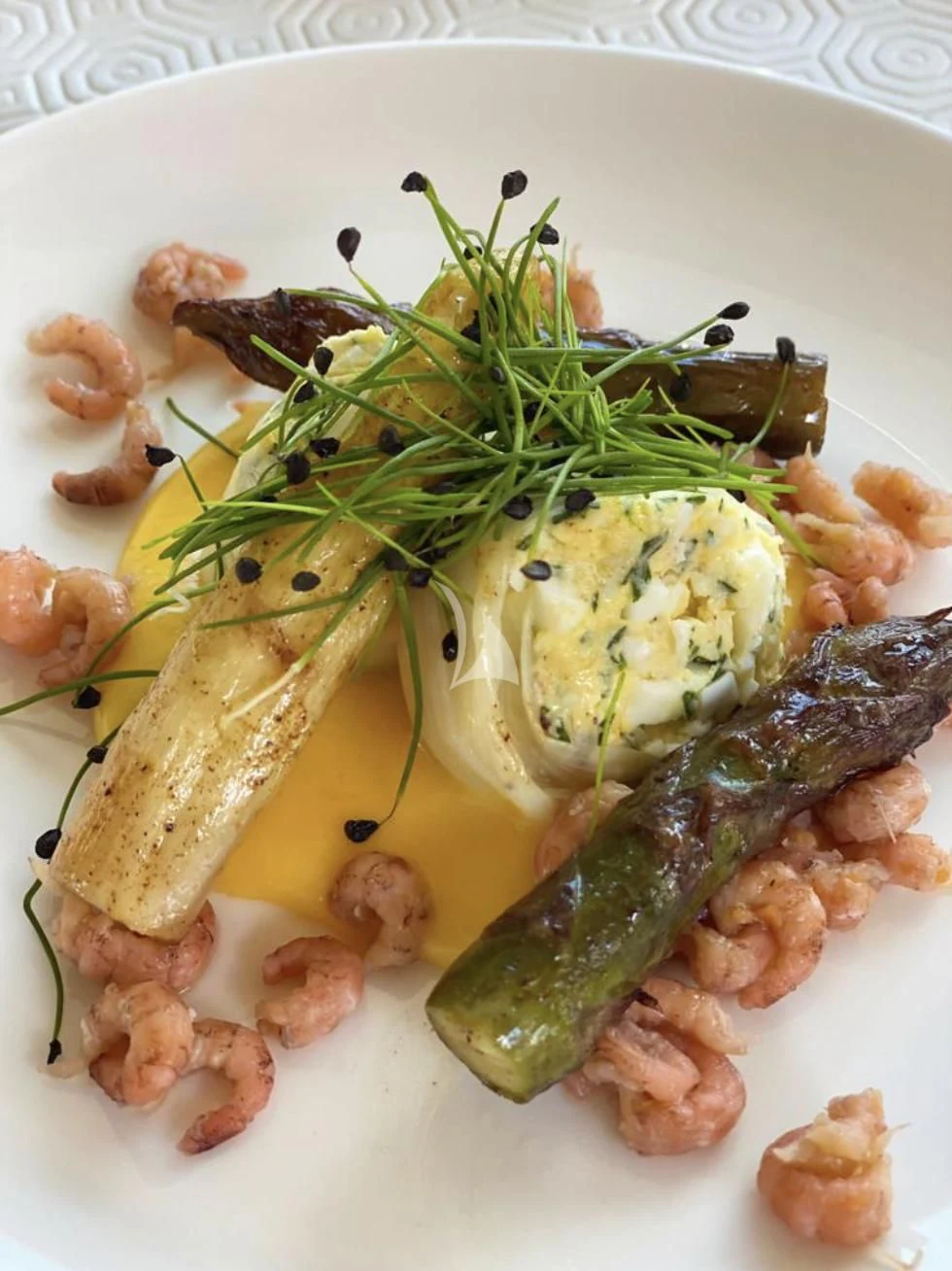 a plate of food aboard MIKEL ANGELO Yacht for Charter