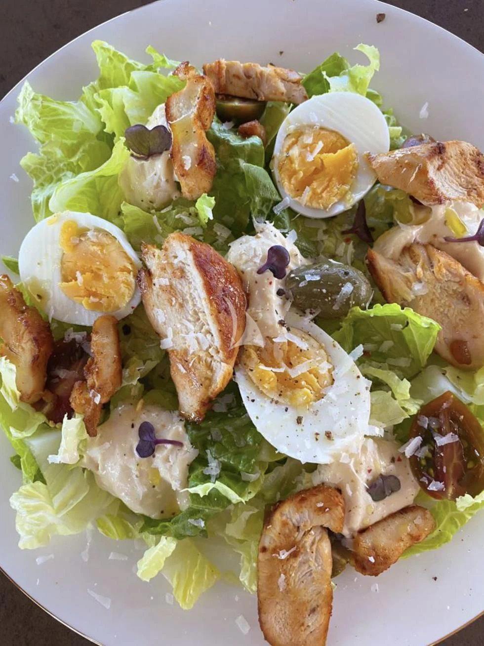 a plate of food aboard MIKEL ANGELO Yacht for Charter