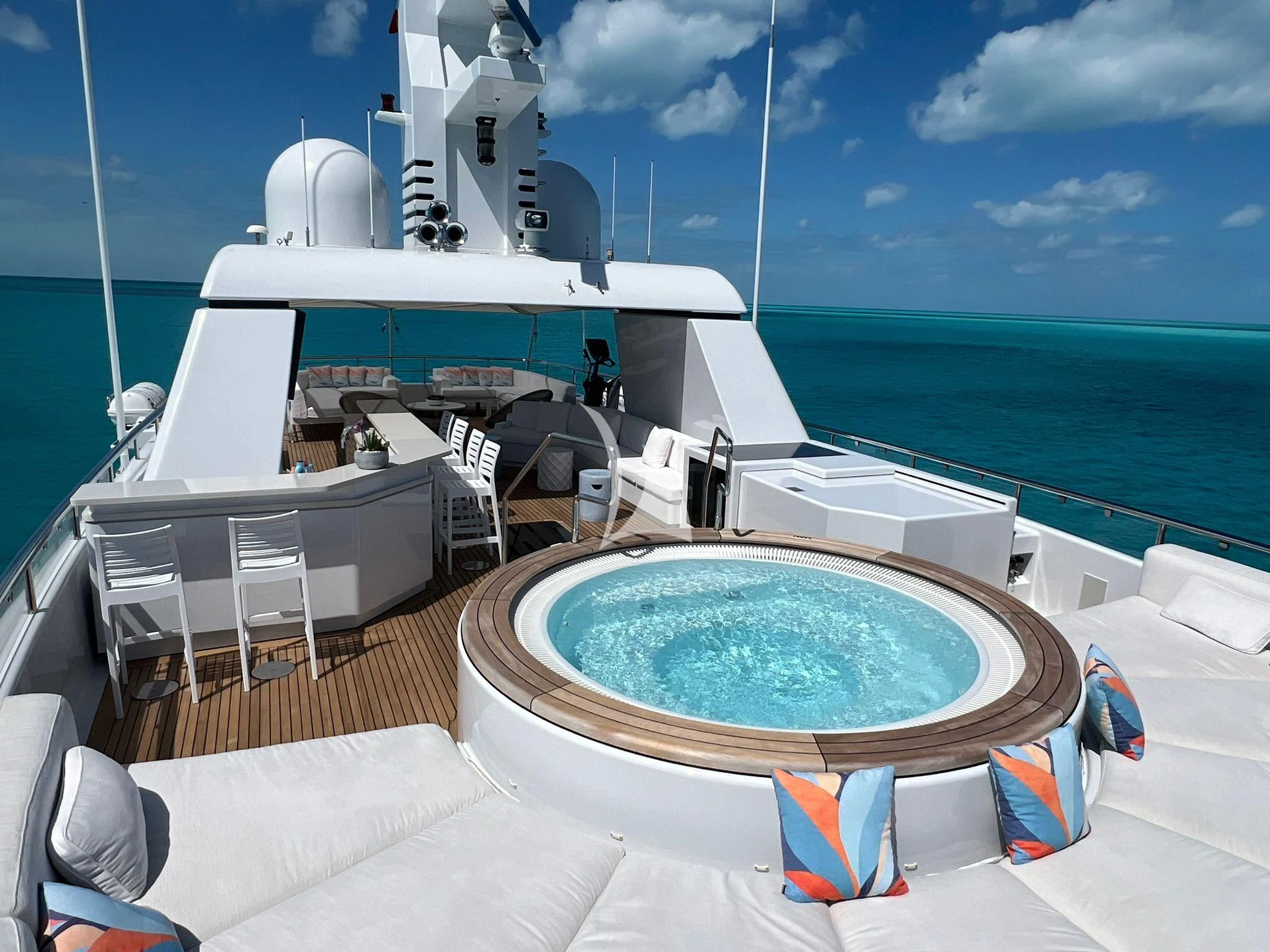 a boat on the water aboard BELLA Yacht for Sale