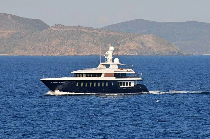 a boat on the water aboard BELLA Yacht for Sale