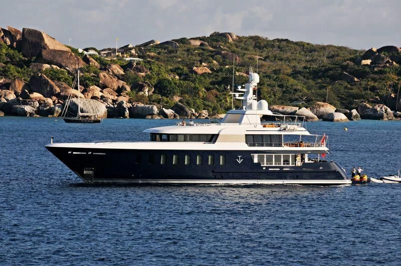 a boat on the water aboard BELLA Yacht for Sale