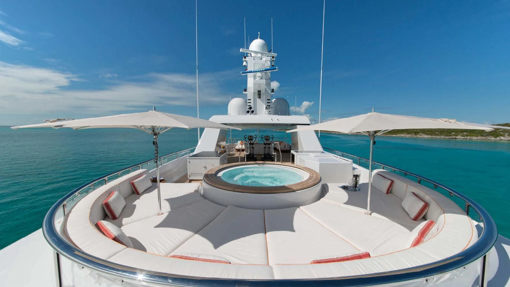 a boat on the water aboard BELLA Yacht for Sale