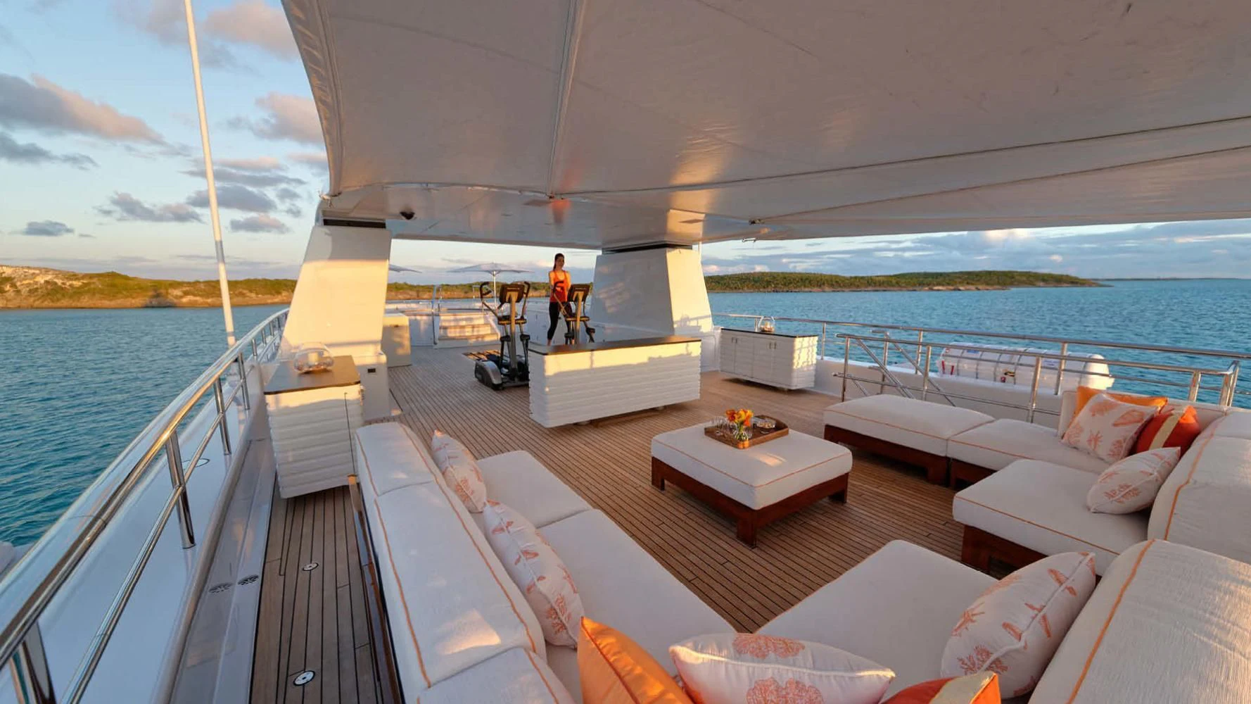 a boat on the water aboard BELLA Yacht for Sale