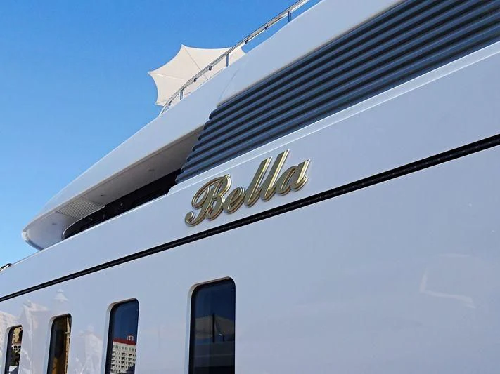 a close-up of a building aboard BELLA Yacht for Sale