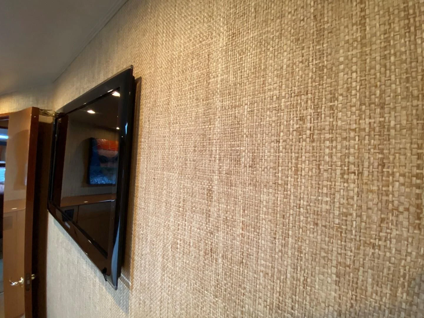 a wall with a mirror aboard PITTY Yacht for Sale