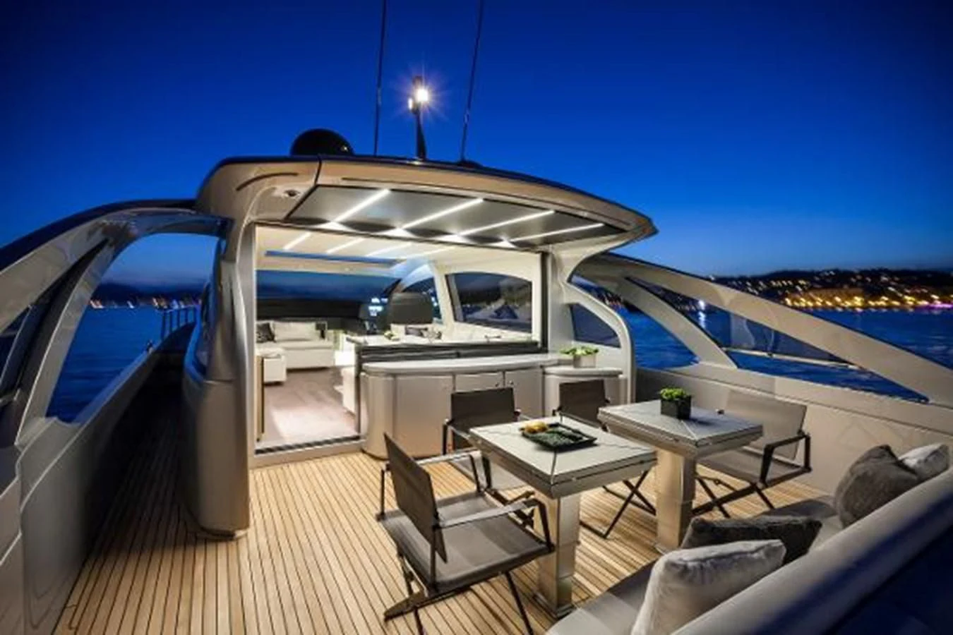 a boat on the water aboard STAR Yacht for Sale