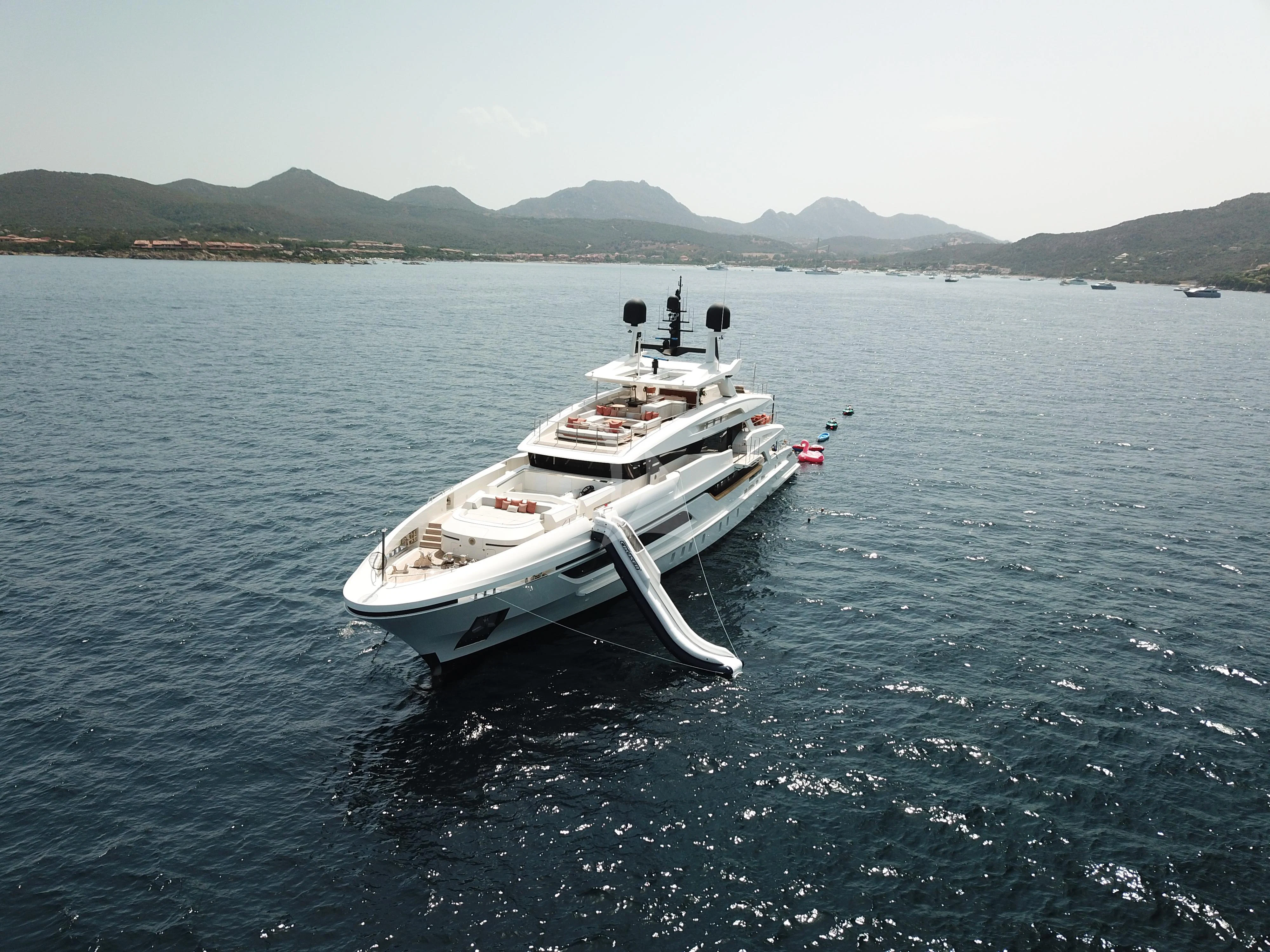 a boat on the water aboard ANDIAMO Yacht for Sale