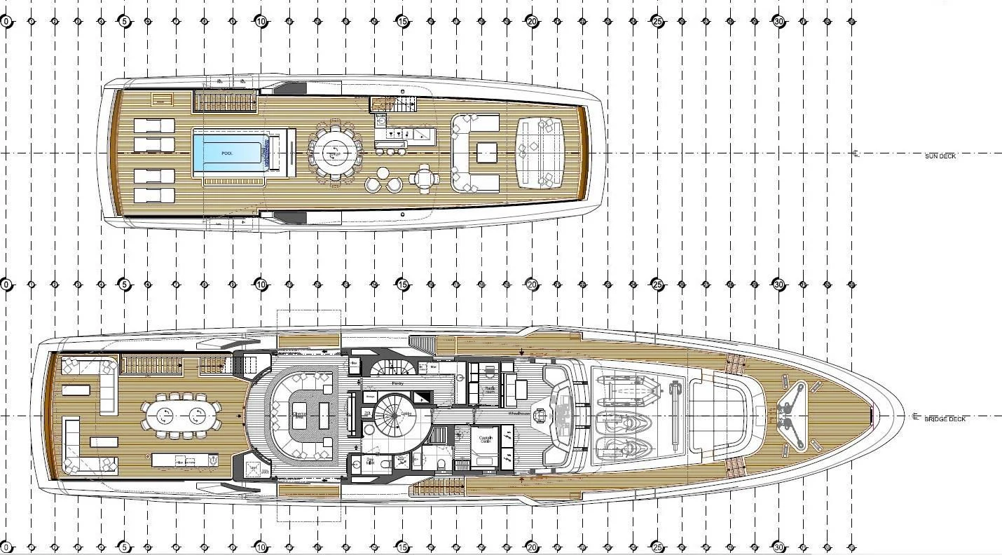 diagram aboard ANDIAMO Yacht for Sale