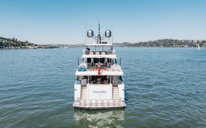 a boat in the water aboard FIGARO Yacht for Sale