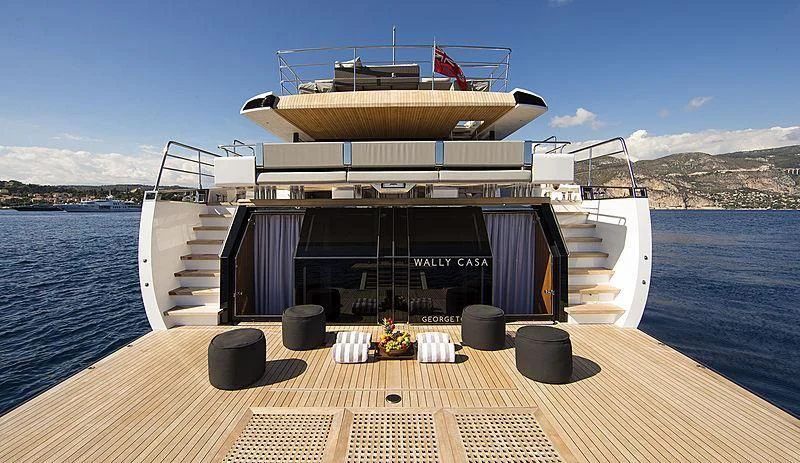 a boat on a boat aboard CASA Yacht for Sale