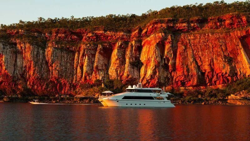 a boat on a body of water aboard OCEAN DREAM Yacht for Sale