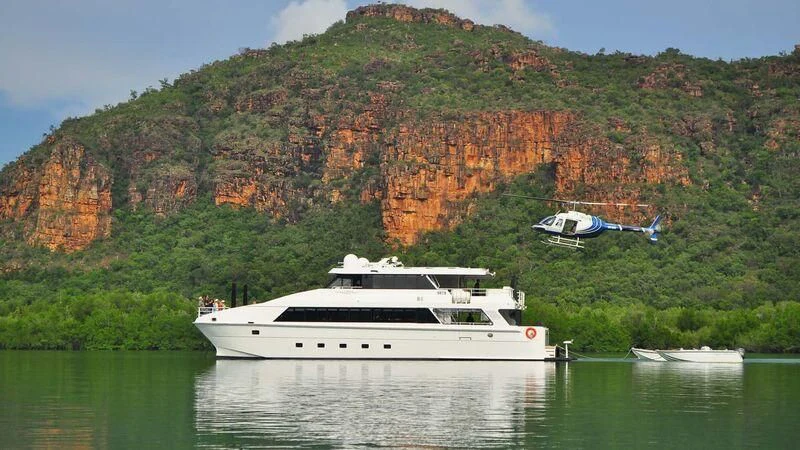 a boat on the water aboard OCEAN DREAM Yacht for Sale