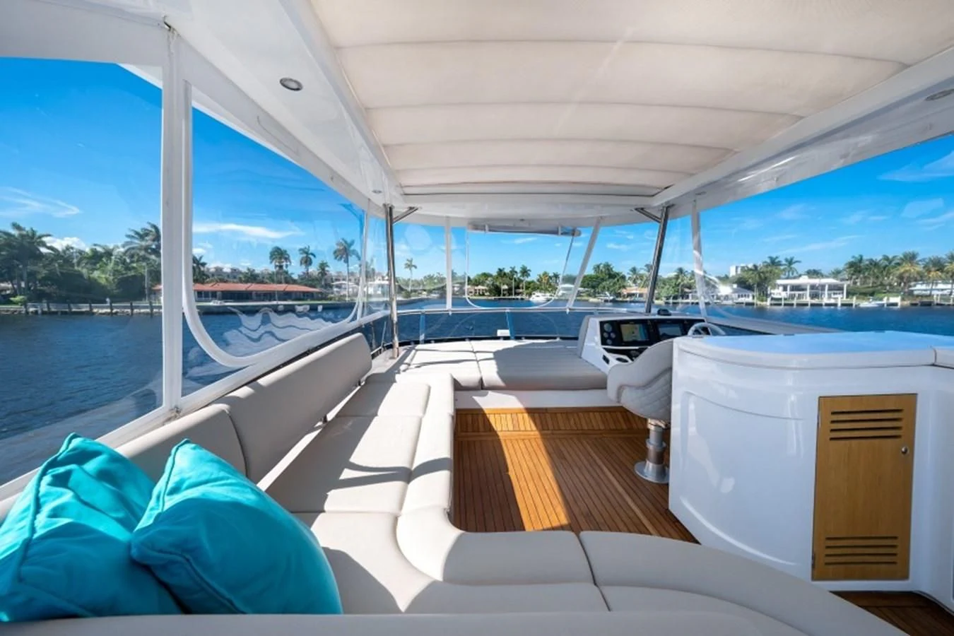a boat on the water aboard 66 MANHATTAN Yacht for Sale