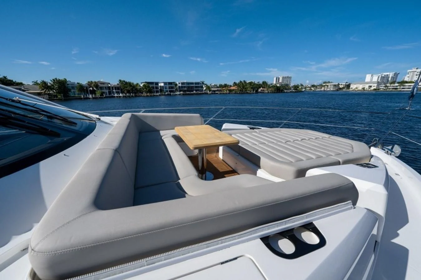 a boat on the water aboard 66 MANHATTAN Yacht for Sale