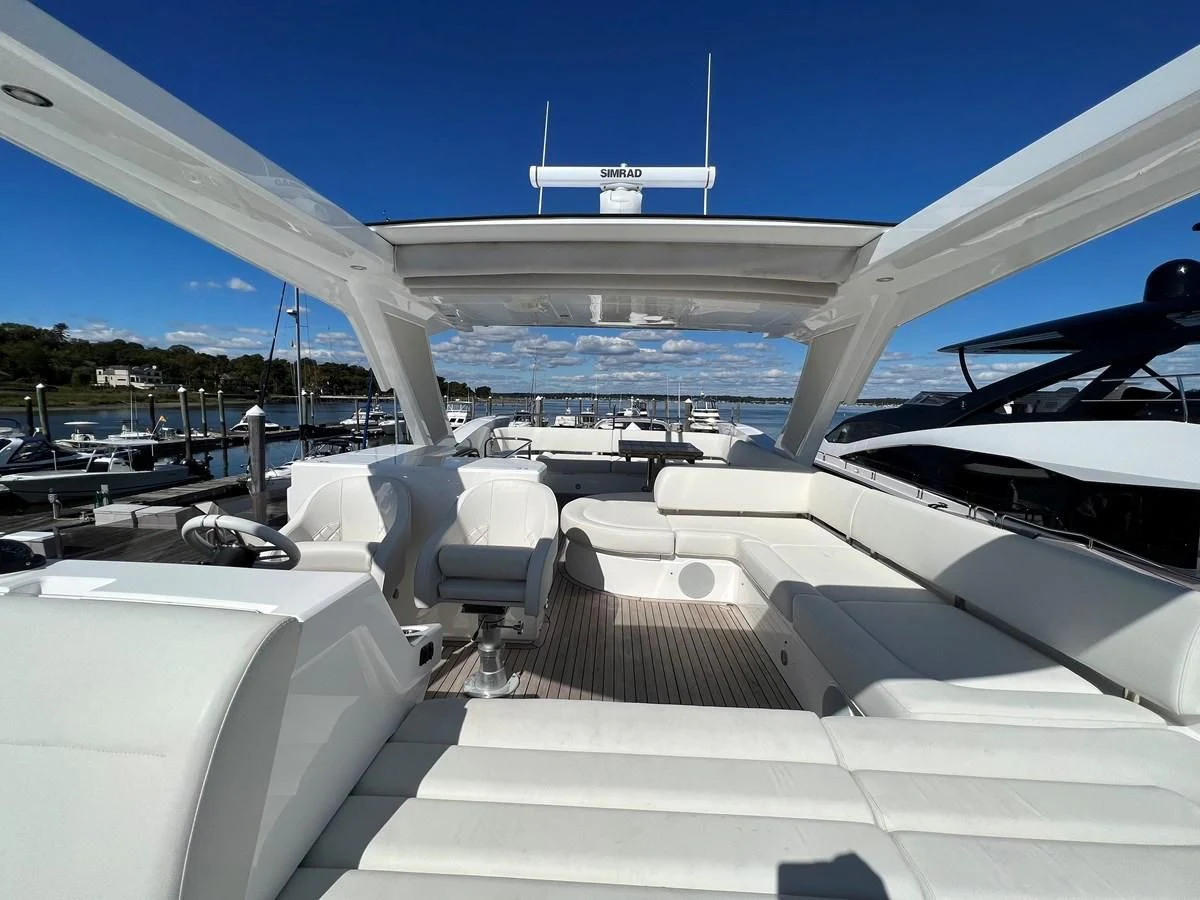 a boat on the water aboard 66 MANHATTAN Yacht for Sale