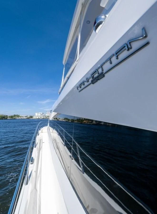 a close-up of a boat aboard 66 MANHATTAN Yacht for Sale