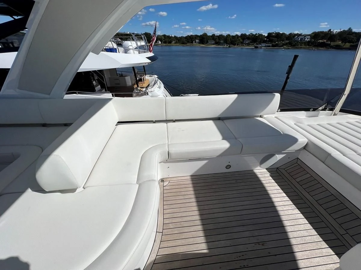 a boat on the water aboard 66 MANHATTAN Yacht for Sale